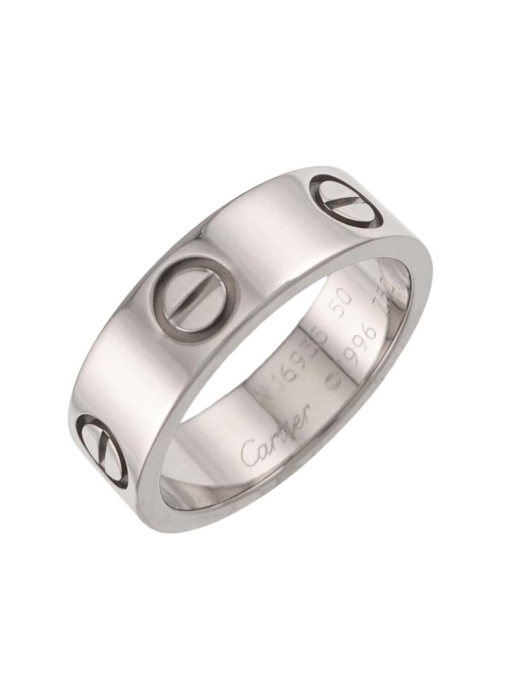 Cartier Love 50 Ring 18k White Gold 750